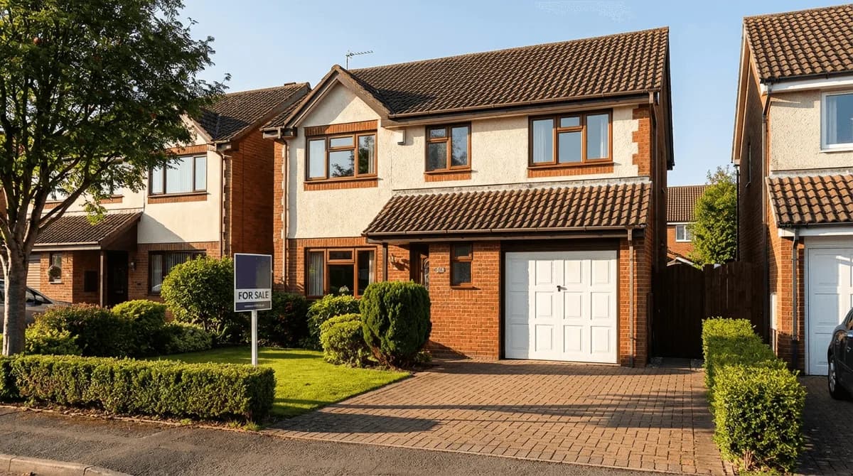 Typical 1980s-1990s house with cavity walls and double glazing